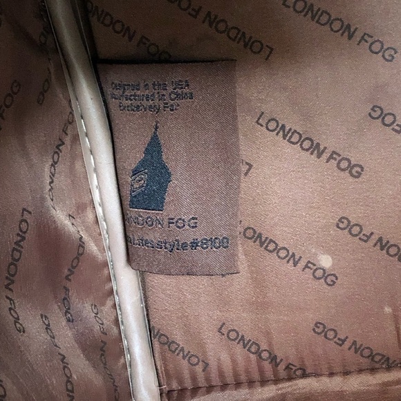 London Fog Chelsea Lites Houndstooth Travel Satchel Bag - Picture 9 of 13